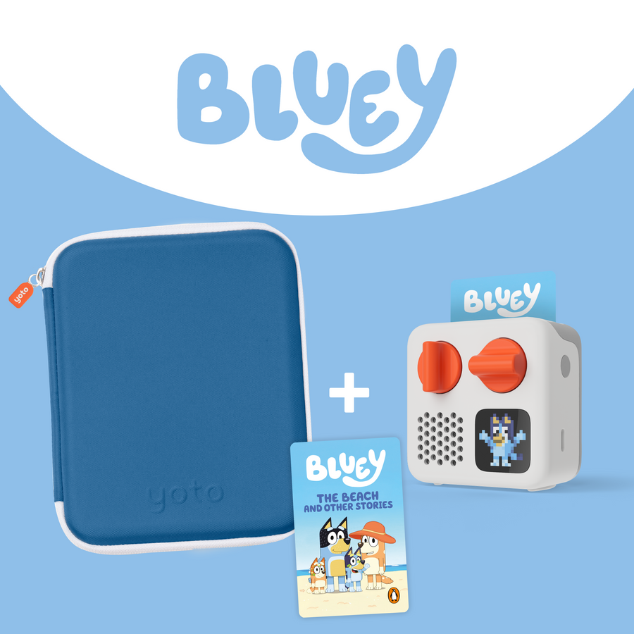 Yoto Mini + Bluey Card Case Bundle