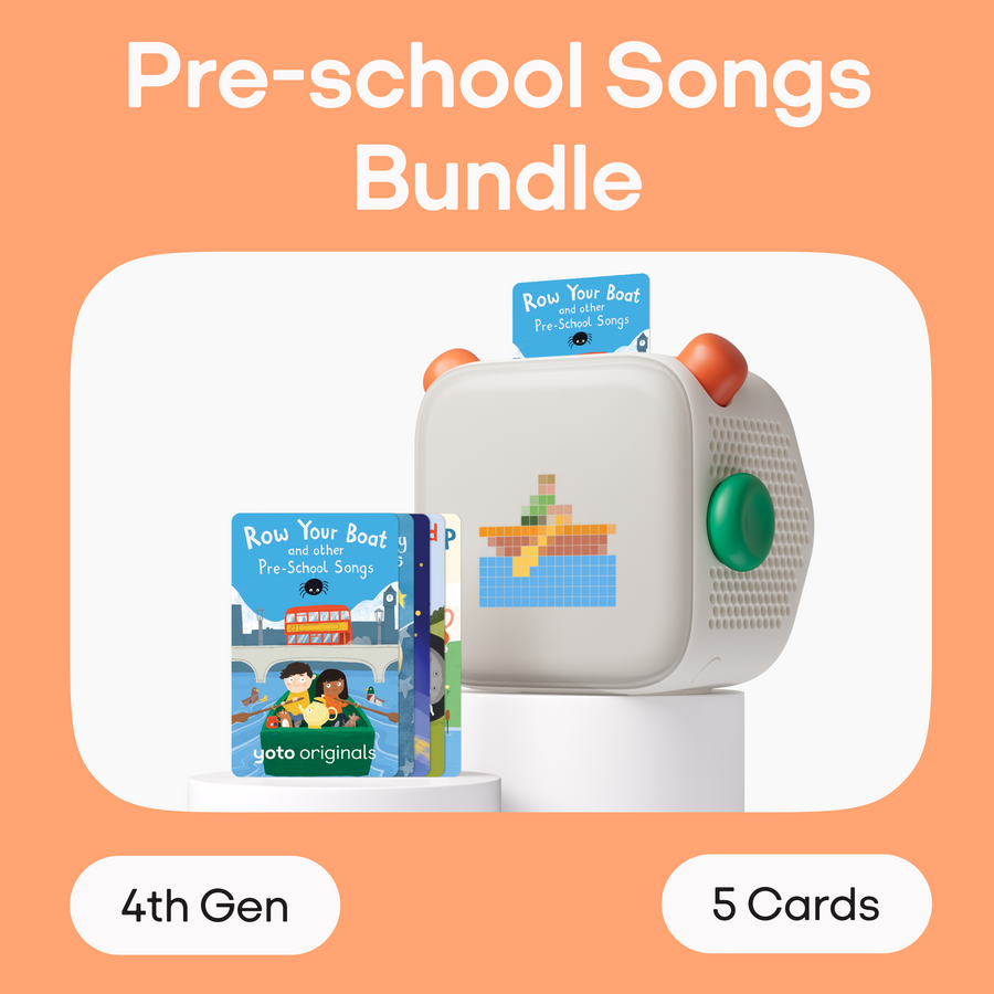 Yoto Player 4th Gen + Pre-school Songs Bundles